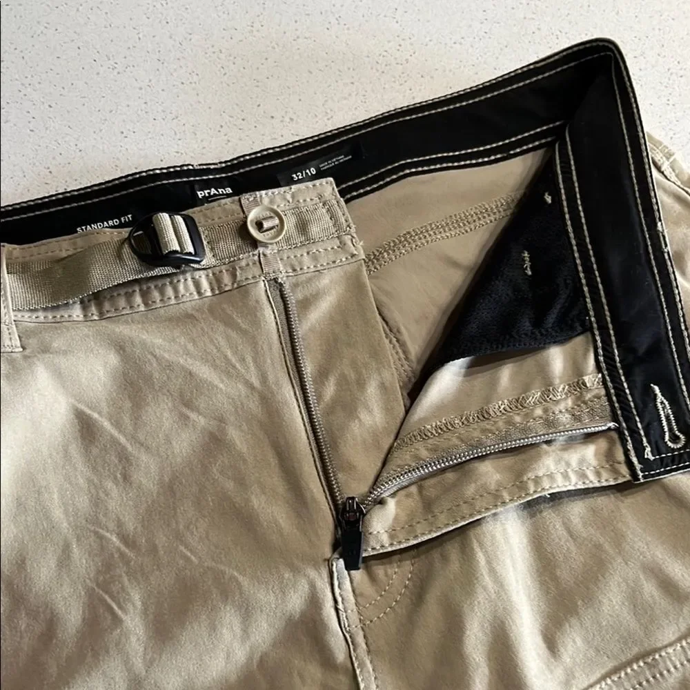 Prana Tan Cargo Shorts Size 32/10